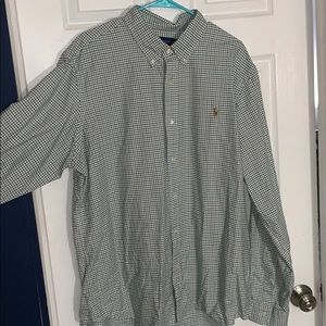 Big and tall polo Plaid Poplin Shirt